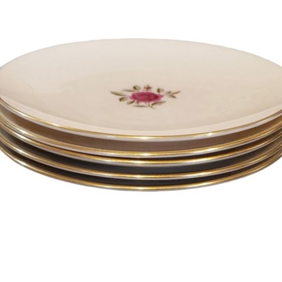 5 Lenox Roselyn Salad Plates - Picture 2 of 4